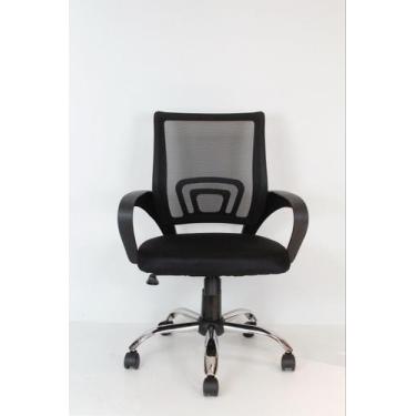 Imagem de Kit 2 Cadeiras de Escritório Giratória com Rodinhas Executiva Office P