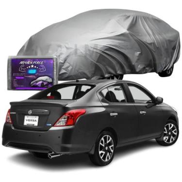 Imagem de Capa Para Carro Nissan Versa Impermeável Com Forro Central e Elástico 