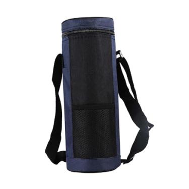 Imagem de UGPLM Bolsa para transporte de garrafas de água, capa isolante para garrafas de água, portátil, 2L, bolsa tipo tiracolo para homens, viagem, Azul