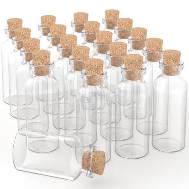 Imagem de Axe Sickle 144 garrafas de vidro de rolha de cortiça de 20 ml, decoração faça você mesmo, mini frascos de vidro para poção, lembrancinhas de festa, casamentos, mensagens em frascos