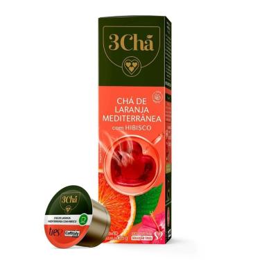 Imagem de Chá Laranja Mediterrânea Com Hibisco, 10 Cápsulas 3 Corações