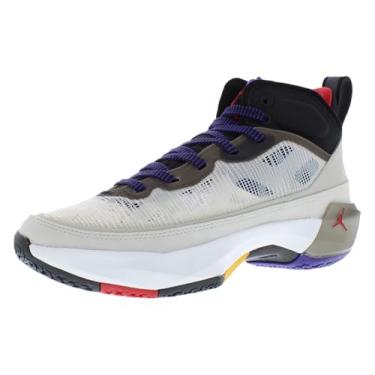 Imagem de Nike Tênis de basquete infantil Air Jordan XXXVII (GS), Osso claro/vermelho fogo/preto, 16