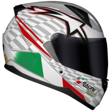 Imagem de Capacete Race Tech Sector Grid Italy, Branco, 56