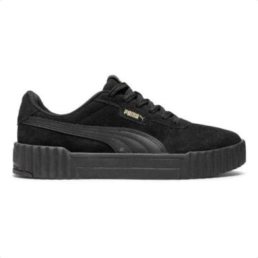 Imagem de Tênis Puma Carina 3.0 Sd Bdp Feminino, Preto, Dourado, 38
