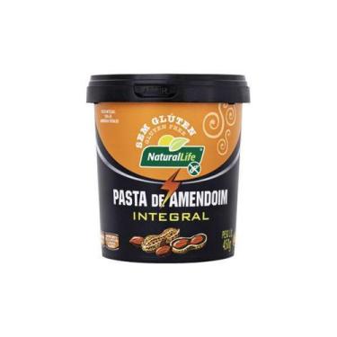 Imagem de Pasta de Amendoim Integral Pote 450g Natural Life Sem Glúten - Kodilar