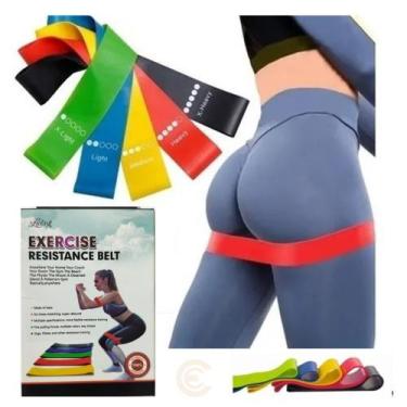 Imagem de Kit 5 Tiras elásticas de resistencia para exercícios  multiformas - TP