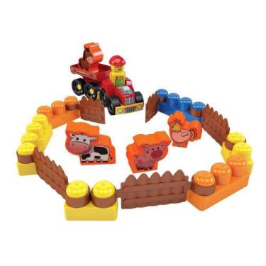 Imagem de Blocos De Montar Box Fazendinha 20 Peças MK348 - Dismat