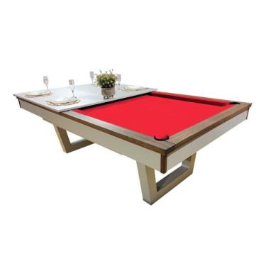Imagem de Mesa de Sinuca/Bilhar com Tampo de Jantar - 1,92x1,04 - Nelson Bilhare