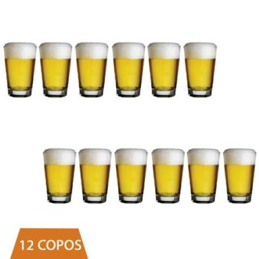 Imagem de Kit 12 Copo De Vidro Caldereta 350ml Suco Bar Cerveja Nadir - NADIR FI