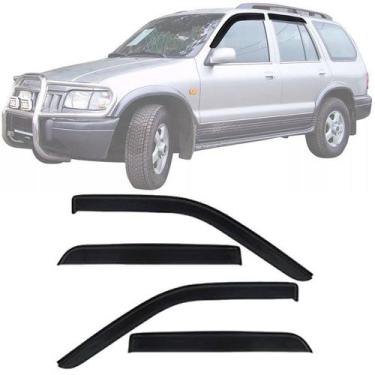 Imagem de Calha de Chuva Esportiva Kia Sportage 1993 Até 2004 Fumê - EcoFlex