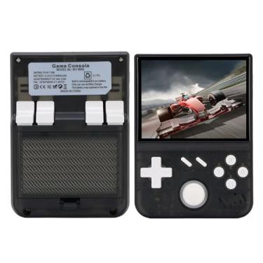 Imagem de Zopsc Console de Jogos Portátil Portátil, Joysticks 3D, Jogador de Jogos Eletrônicos Suporta Mais de 60 Emuladores, Tela de 3,5 ", para MD, para Mame, para CPS, para SMD (Transparente preto)