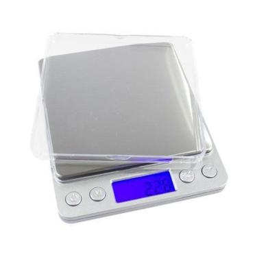 Imagem de Balança Digital Alta Precisão 0,1g A 2000g Calibrada Ouro - YDH