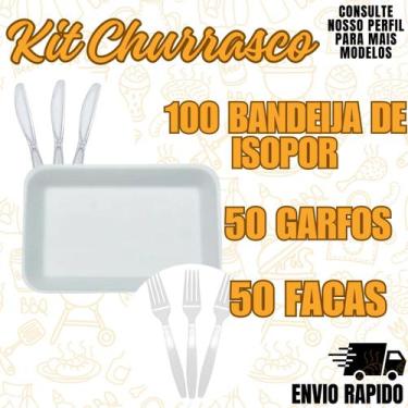 Imagem de Kit 200 Peças Churrasco Descartavel Festa Decoraçao - Crgfestas