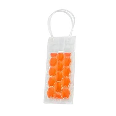 Imagem de balde de gelo para festas Saco de gelo portátil simples vinho branco ferramenta de gelo saco de congelador refrigerado saco de gelo refrigerado cerveja bebida recipiente de gelo balde de vinho (cor