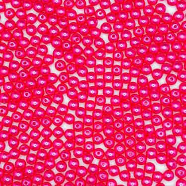 Imagem de Miçanga Passante Pérola Lisa Abs 6mm 500pçs 75g Pulseira Escolha a Cor