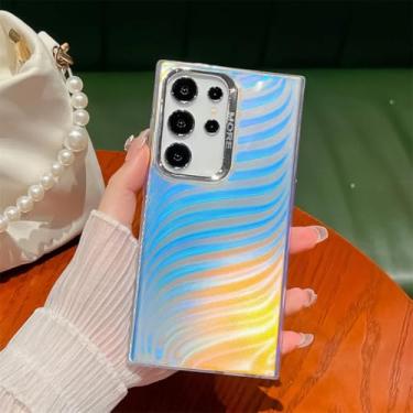 Imagem de Capa para Samsung S23Ultra Aurora com revestimento em laser gradiente e armadura (para Samsung S23Ultra/AK6)