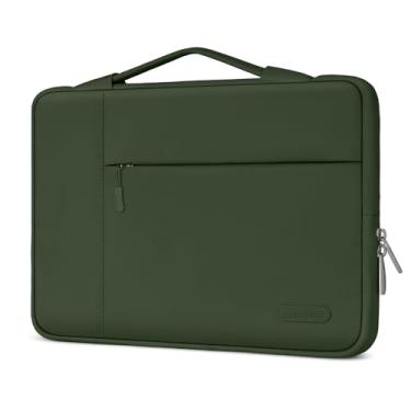 Imagem de MOSISO Capa para laptop de 38.1 cm, 38.1 cm com alça compatível com MacBook Air 15 M4 A3241 M3 A3114 M2 A2941 2025 2024 2023, Dell XPS, bolsa multifuncional de poliéster para computador, verde