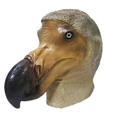 Imagem de HENGYUTOYMASK Máscara De Látex Animal Dodô Pássaro Cabeça Cheia Borracha Carnaval Festa Fantasia Cosplay Multicolorido