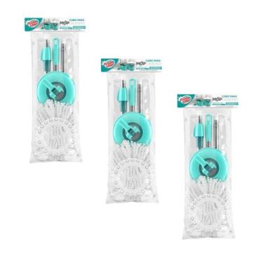 Imagem de Kit Com 3 Cabo Pra MOP Giratório E Pró 3 Em 1 Flash Limp Kit Completo 