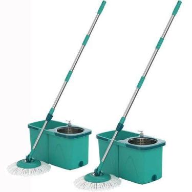 Imagem de Kit com 2 MOP PRO Flash Limp Esfregão Giratório Centrifuga Spin 360 Ba