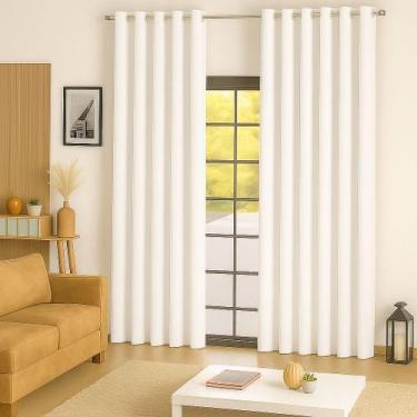 Imagem de Cortina Para Sala Ou Quarto 3,00x2,50 metros - Cida Enxovais, BRANCO