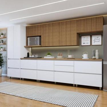 Imagem de Cozinha Modulada 7 Peças 10 Portas 7 Gavetas Norten - Nesher Móveis