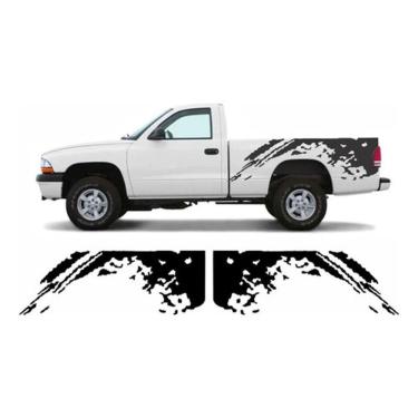 Imagem de Par Adesivos Lateral Caçamba Compatível Dodge Dakota Cmba208