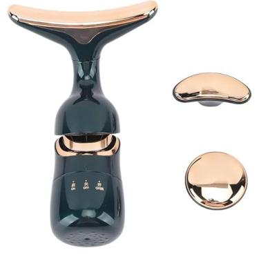 Imagem de Massageador Facial Elétrico 3 em 1 - Portátil e Profissional, Antienvelhecimento para Rosto e Pescoço, Firmeza da Pele e Redução de Rugas