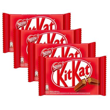 Imagem de Kit 4 Chocolate Nestlé Kit Kat 41,5g