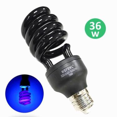 Imagem de Lampada 36w Ultravioleta Luz Negra Neon Detecção de Notas Falsas e Arm