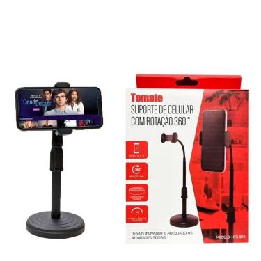 Imagem de Suporte Tripé Celular Smartphone Mesa Portátil Selfie 360º