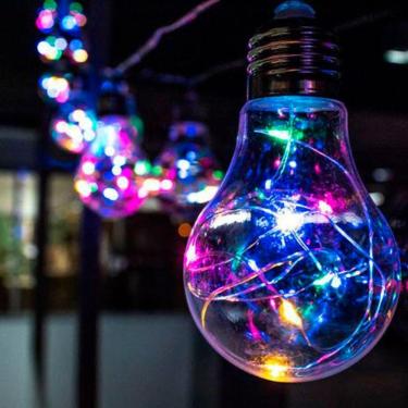 Imagem de Fio De Fada Com 10 Lampadas De Led Pisca Usb E Pilha Cores Colorido