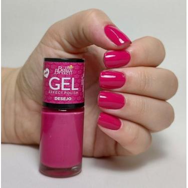 Imagem de Esmalte Efeito Gel Desejo Bella Brazil 9ml  Brilho e Longa Duração