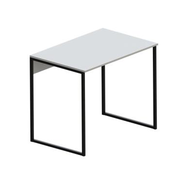 Imagem de Mesa de Escritório Workspace Branca e Preta 120 cm