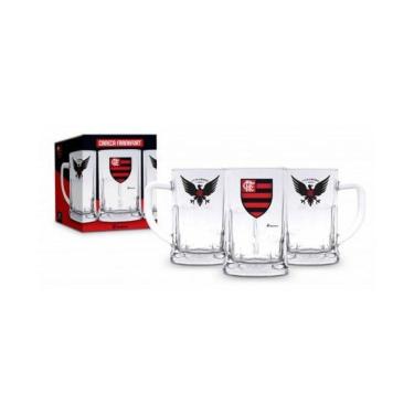 Imagem de Caneca Vidro 565Ml - Flamengo
