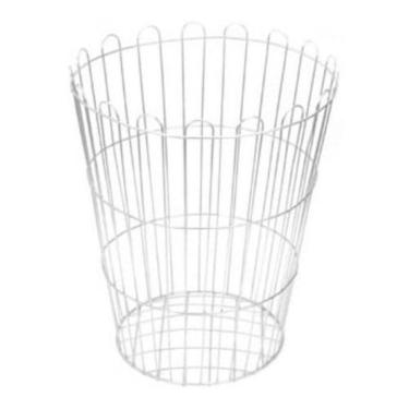 Imagem de Cesto Aramado Galvanizado Lixeira 40 Litros Redonda