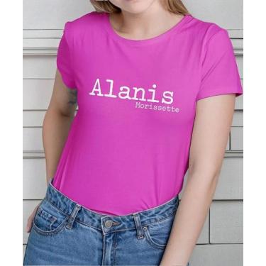 Imagem de Camiseta Camisa de Algodão Adulto Masculina Feminina  Alanis Morisset 