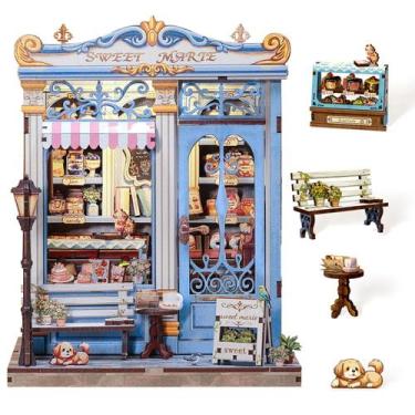 Imagem de Kit de casa em miniatura DIY Cutefun Book Nook com LED Sweet Marie