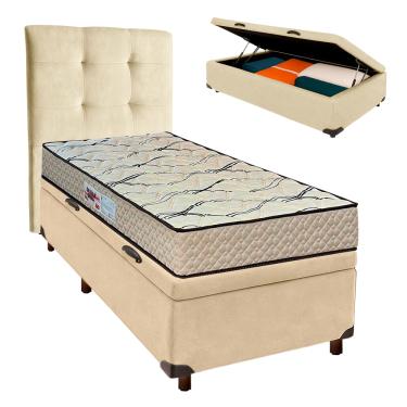 Imagem de Kit Cabeceira + Cama Box Bau  + Colchão Solteiro D33 Maxsono Paropas