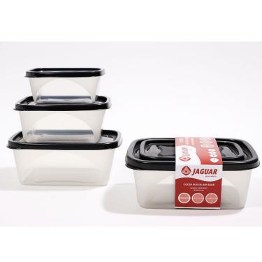 Imagem de Conjunto com 3 Pote Retangular Rio de Janeiro 220ml / 420ml / 750ml