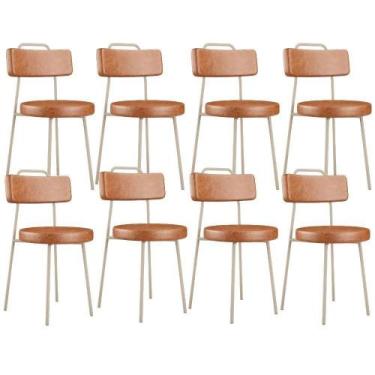 Imagem de Kit 08 Cadeiras Decorativas Estofada Sala Jantar Barcelona Arena L02 m
