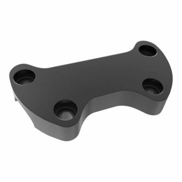 Imagem de AIRCMT Braçadeira de elevação de guidão superior sem saia para Harley Dyna, Softail, Sportster e Electra Glide, alumínio T6061 usinado CNC, serve para guidões de 2,5 cm (1974–2014) - Preto