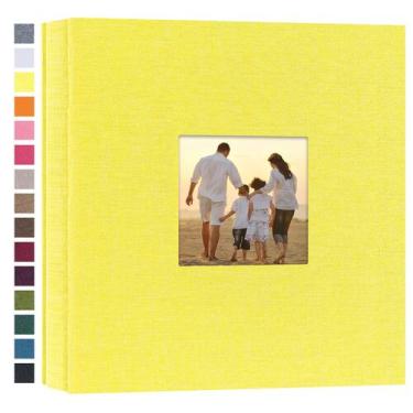Imagem de Álbum de fotos: potricher, pequeno, 10x15cm, 200 fotos, capa de linho