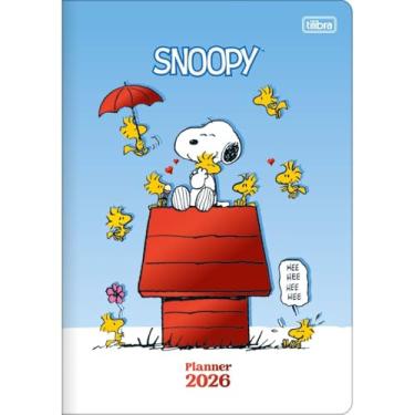 Imagem de Planner Executivo Grampeado Snoopy 90G 17,8 x 25,4 CM TILIBRA - 2026 (Azul)