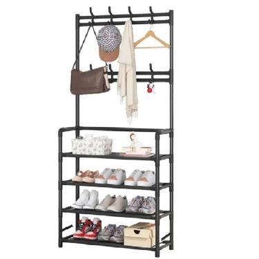 Imagem de Estante Porta Brinquedos Sapateira Organizadora Sapatos Multiuso Arara Modular Quarto Guarda Roupa 4