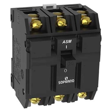 Imagem de Disjuntor Soprano Nema 3P 15A ASM-B Preto