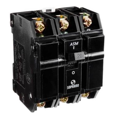 Imagem de Disjuntor Soprano Nema 3P 20A ASM-B