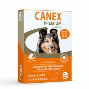 Imagem de Canex Premium Vermífugo para cães até 10kg Ceva 4 Comprimidos