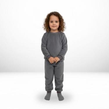 Imagem de Pijama de Inverno Quentinho Infantil Plush/Fleece Diversas Cores taman