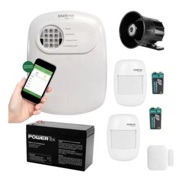 Imagem de Kit Alarme Intelbras Monitorado App Celular 3 Sensor Sem Fio